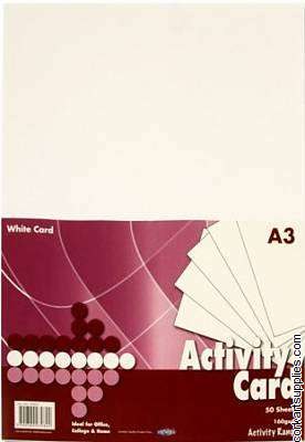 A3 Card 160gm White 50pk