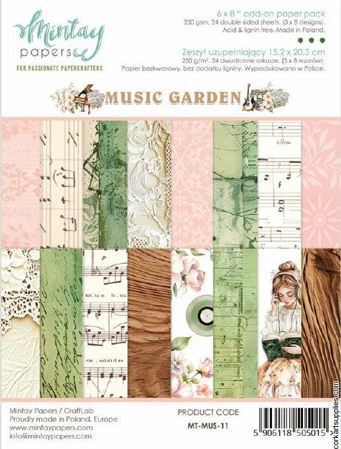Mintay Music Garden 6x8 Inch Add On Paper Pack