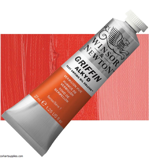 Griffin Alkyd Fast Drying Oil 37ml Vermilion