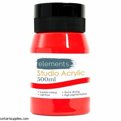 Elements Acrylic 500ml Cad Red