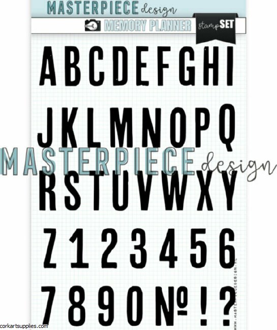 Masterpiece Design Memory Planner Clear Stamp Set 6x8 Inch Capital Charm  