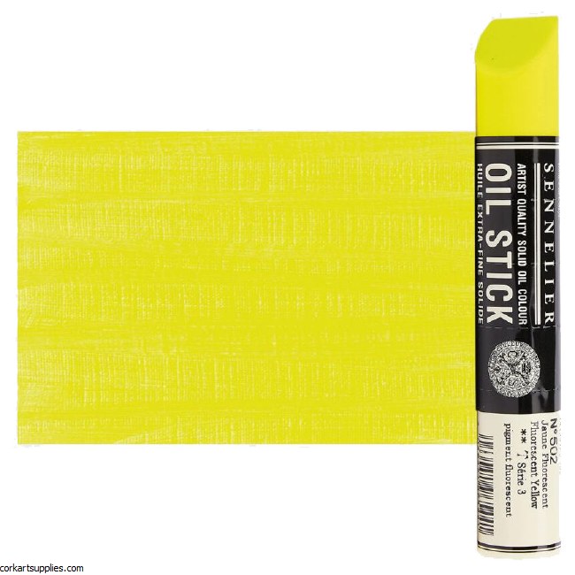 Sennelier Oil Stick 38ml S3 Fluorescent Yellow