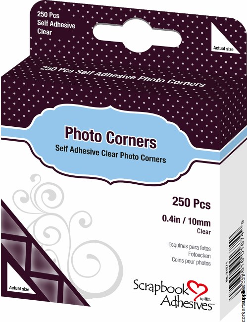Photo Corners 3L Clear 250pk