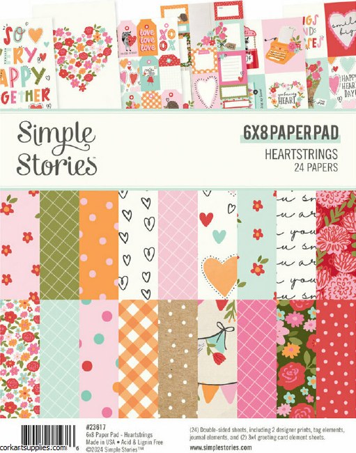 Simple Stories Heartstrings 6x8 Inch Paper Pad