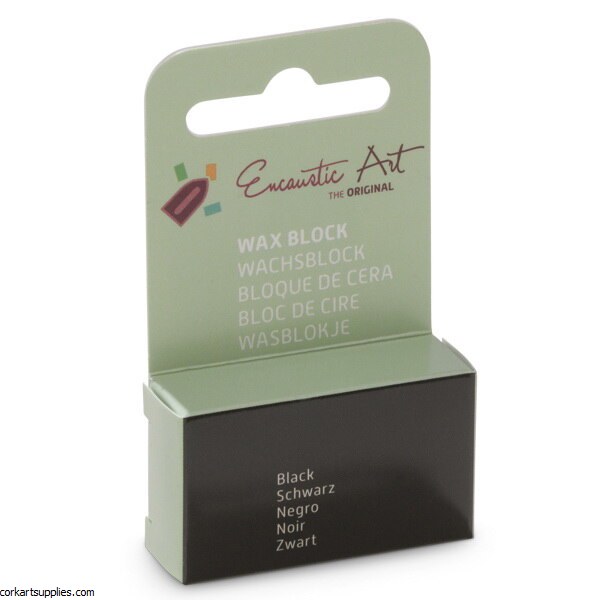 Encaustic Wax Block 15 Black