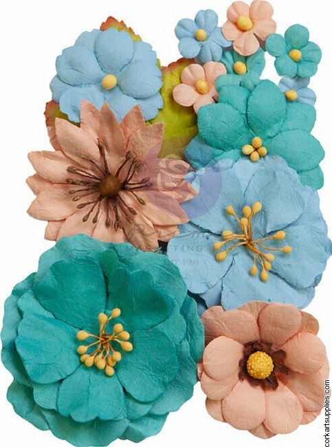 Painted Floral Flowers Serene Beauty (8pcs) (discontinued)