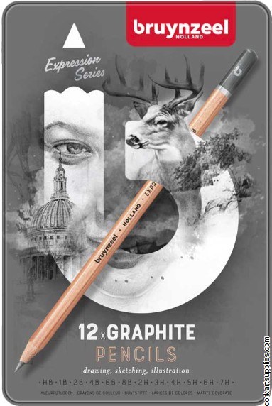 Bruynzeel Graphite Pencil 12pk Bruynzeel Graphite Pencil 12pk