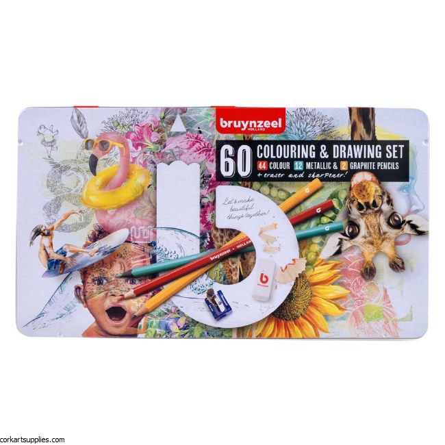 Bruynzeel Coloured Pencil 60pk Bruynzeel Coloured Pencil 60pk