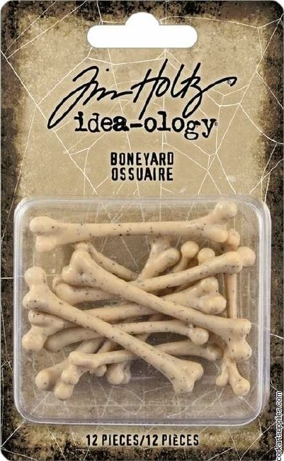 Tim Holtz Halloween Boneyard 12pk