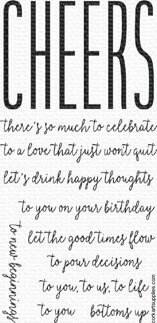 My Favorite Things How to Say Cheers Clear Stamps