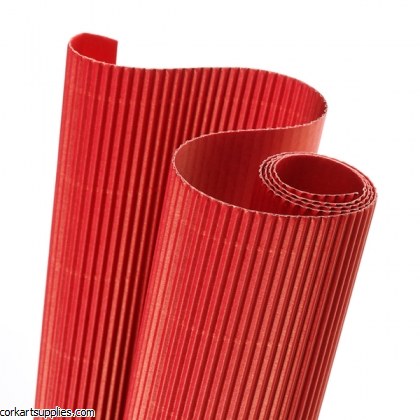 Corrugated Roll 50x70cm Red