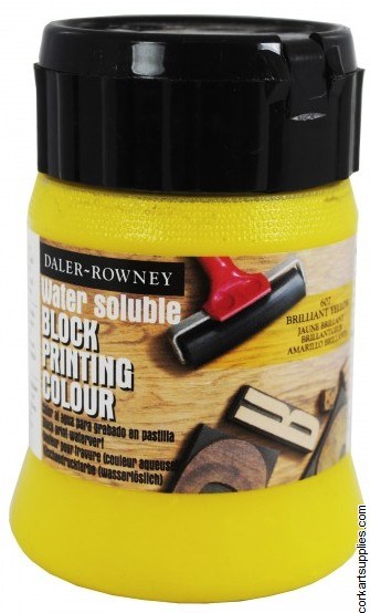Block Printing Ink 250ml Daler Brill Yellow Block Printing Ink 250ml Daler Brill Yellow