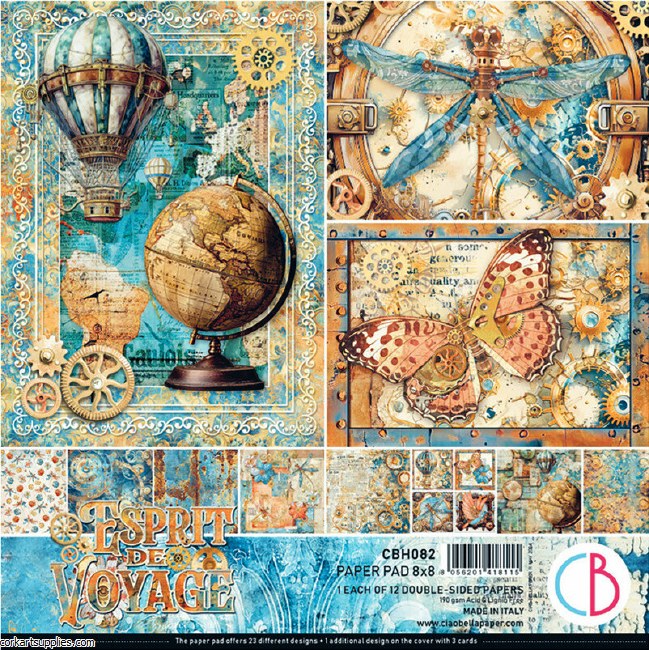 Paper Pack 8x8 Esprit de Voyage