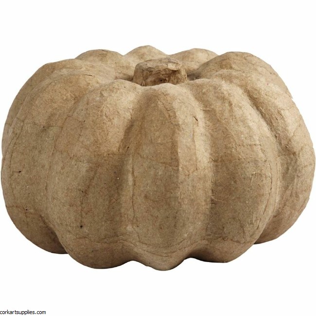 Papier Mache Pumpkin Round