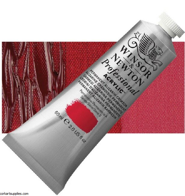 Permanent Alizarin Crimson 60ml Artists' Acrylic Winsor & Newton