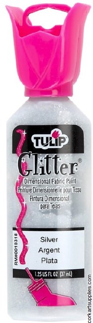 Tulip 3D Glitter Silver