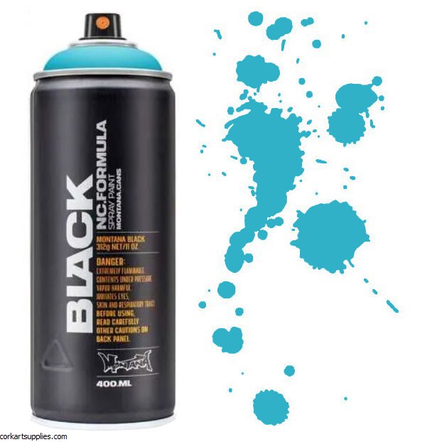 Montana BLACK Spray 400ml - True Cyan