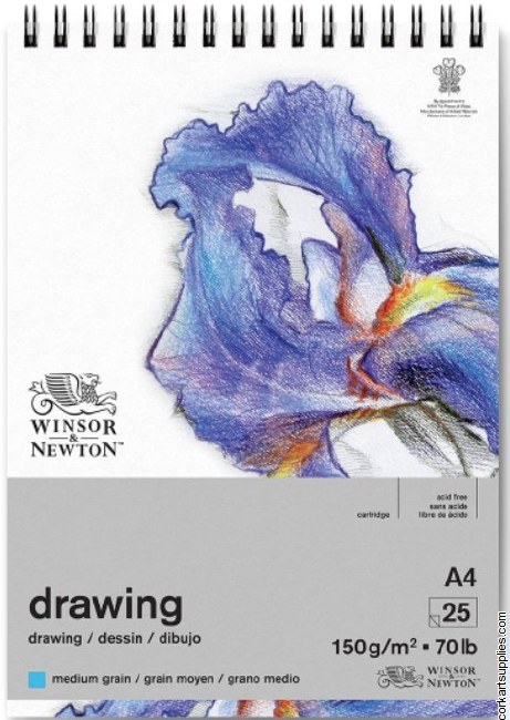 Drawing Pad Spiral Med 150g A4