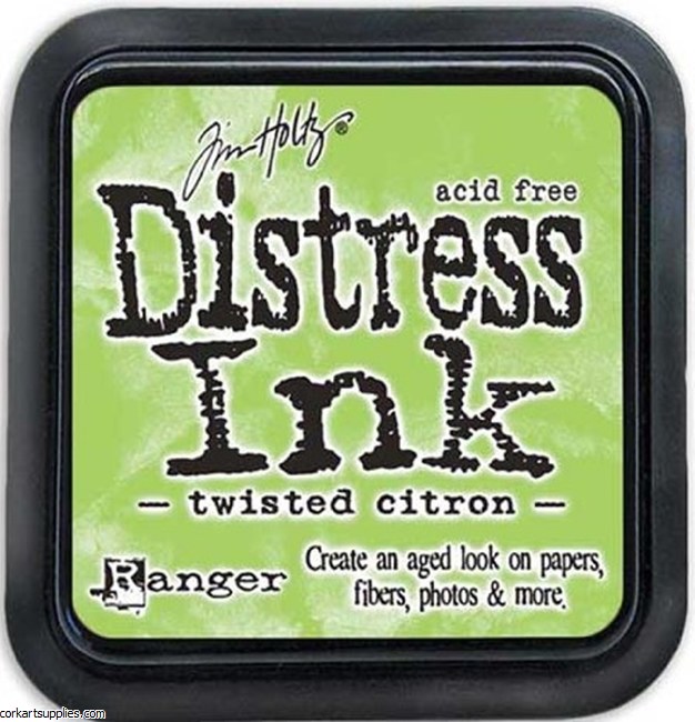 Distress Ink Twisted Citron