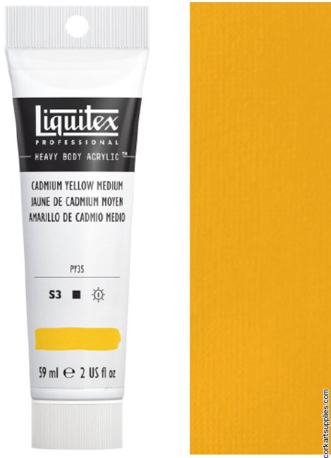 Liquitex 59ml Cadmium Yellow Medium Series 3