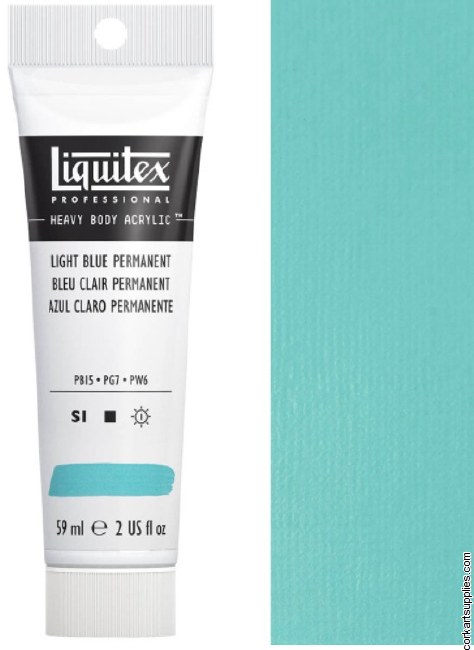 Liquitex 59ml Permanent Light Blue Series 1 Liquitex 59ml Permanent Light Blue Series 1