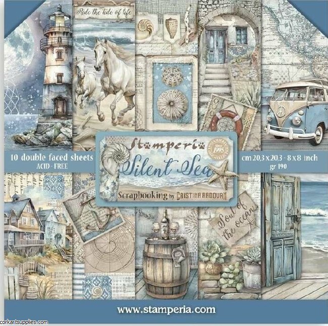 Stamperia Silent Sea 8x8 Inch Paper Pack
