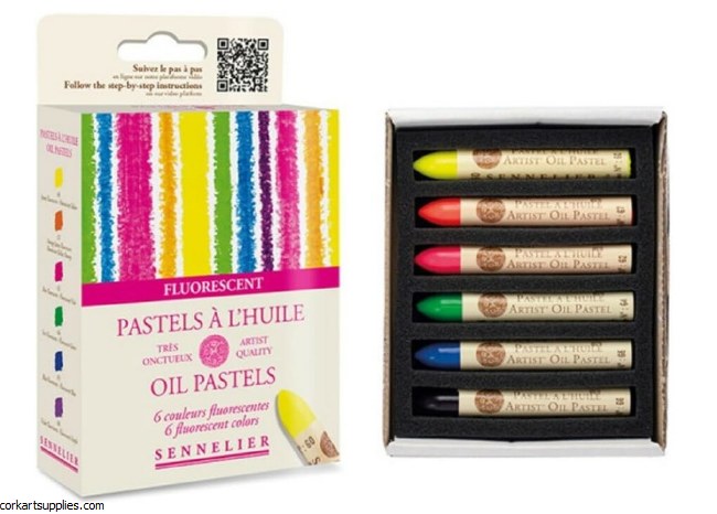 Sennelier Oil Pastel Fluorescent 6pk