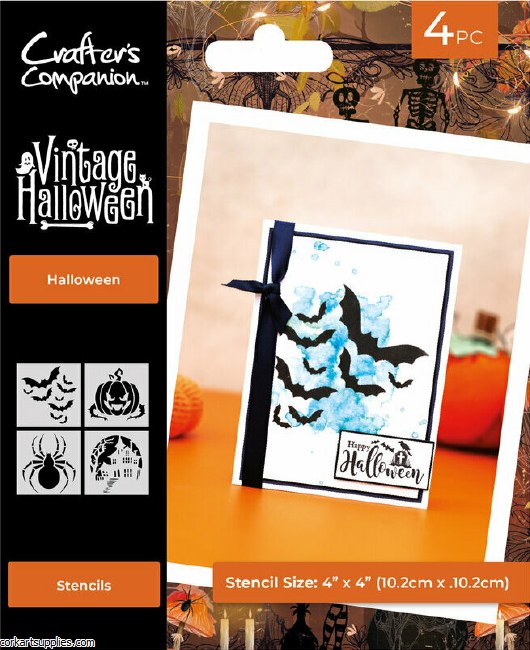Crafter's Companion Vintage Halloween Stencil Halloween