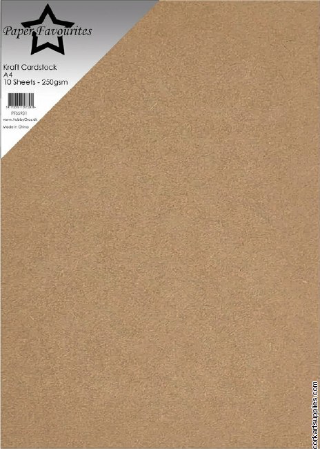 Paper Favourites Kraft Cardstock A4 250g (10pcs)