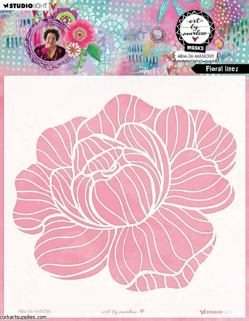 Art By Marlene Floral Lines Mask