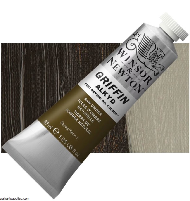 Griffin Alkyd Fast Drying Oil 37ml Raw Umber