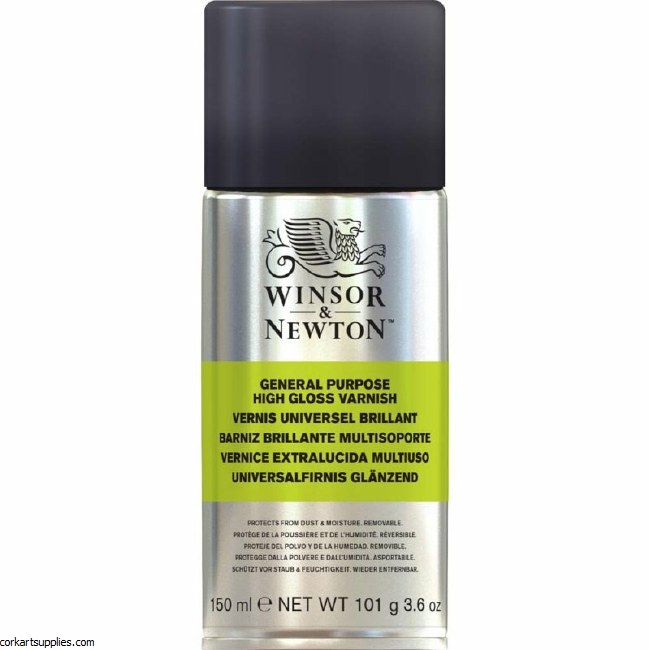 Winsor & Newton Aerosol 150ml All Purpose High Gloss Varnish Professional Winsor & Newton Aerosol 150ml All Purpose High Gloss Varnish Professional