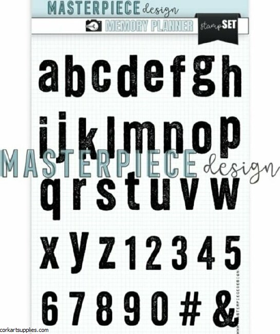 Masterpiece Design Memory Planner Clear Stamp Set 6x8 Inch Type Craft  