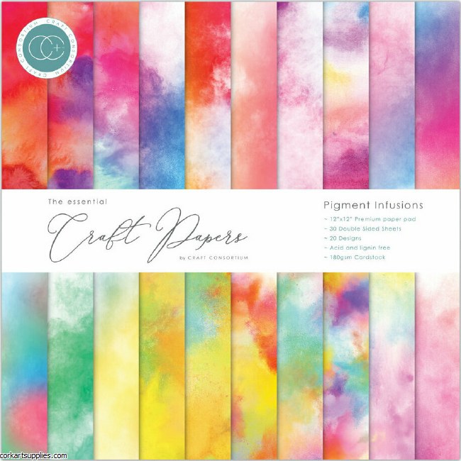 Paper Pk 12x12 Craft Consortium Pigment Infusion