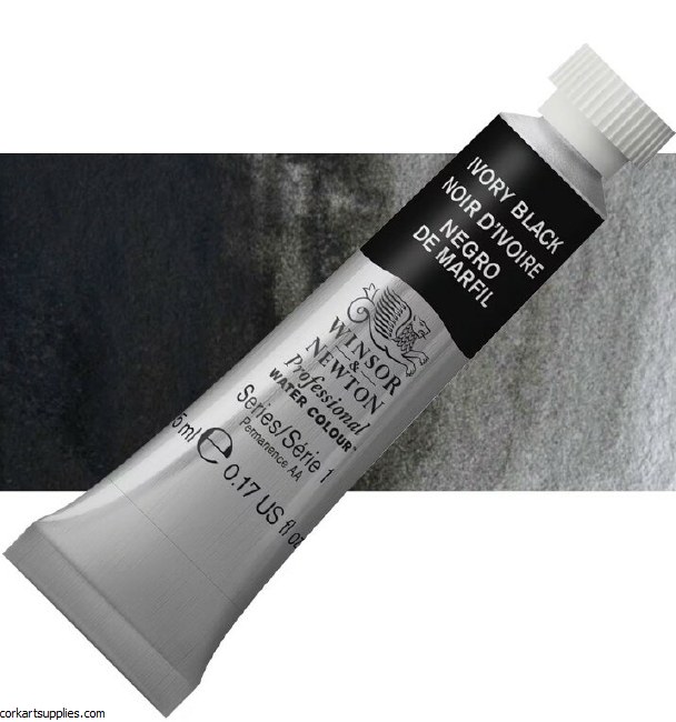 Artists Watercolour 5ml Ivory Black