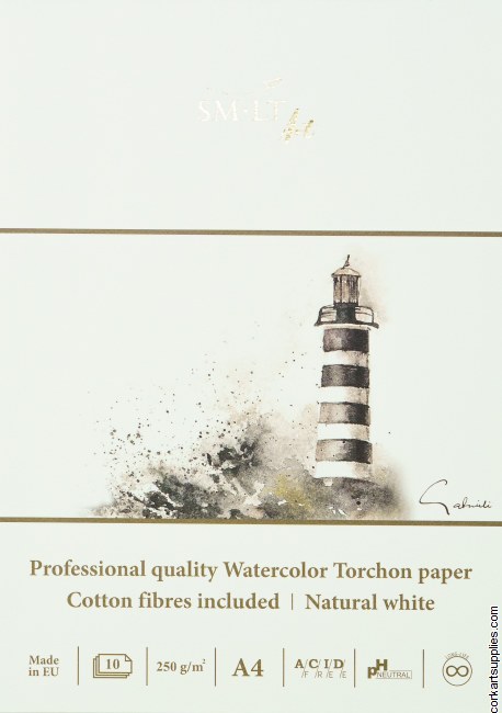 SM-LT Watercolour Pro Torchon 250gm A4 Rough 10 Sheets