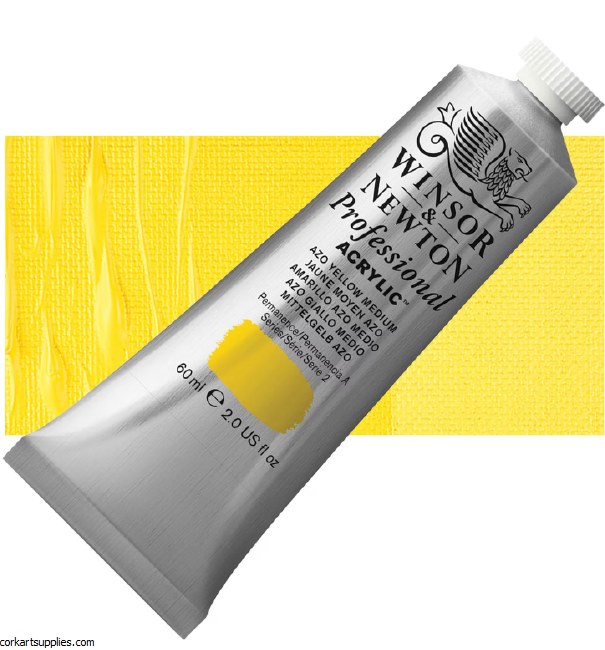 Azo Yellow Medium 60ml Artists' Acrylic Winsor & Newton