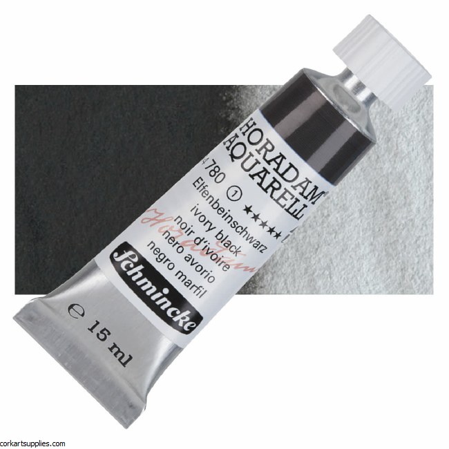 Horadam Aquarell 15ml Ivory black