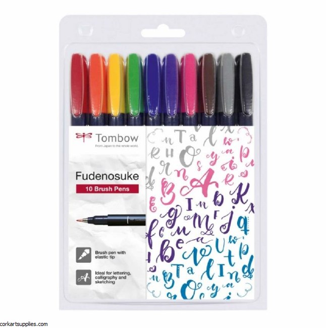 Tombow Fudenosuke Brush 10pk