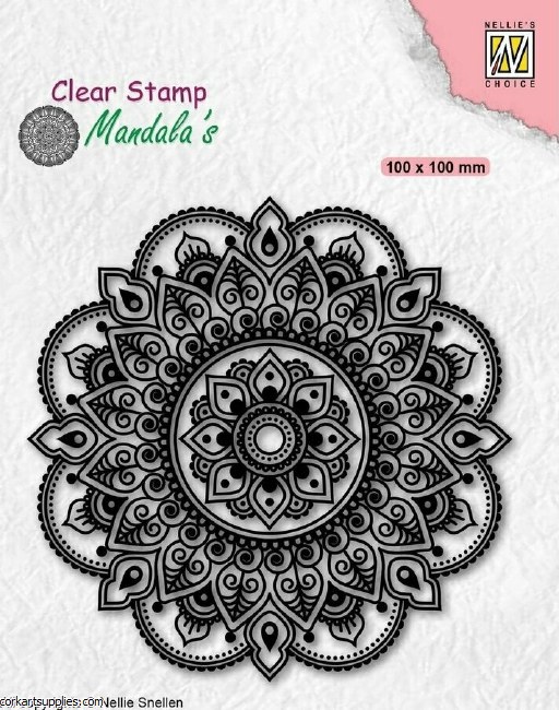 Nellie Snellen Mandala's Clear Stamps Fantasy Flower
