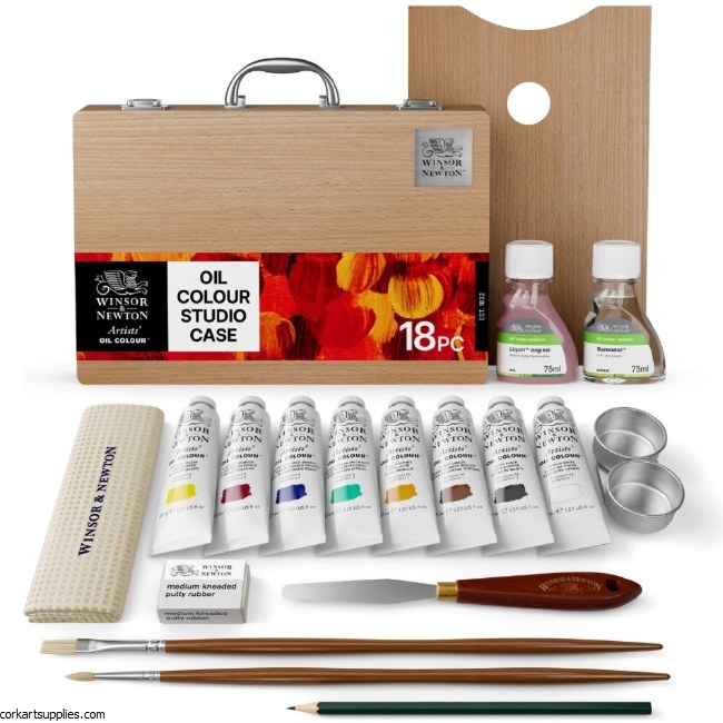 Artist Oil Deluxe Studio Wooden Box Set