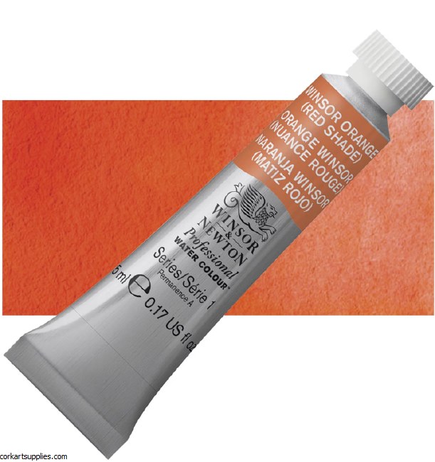 Artists Watercolour 5m Winsor Orange Red Shade S.1