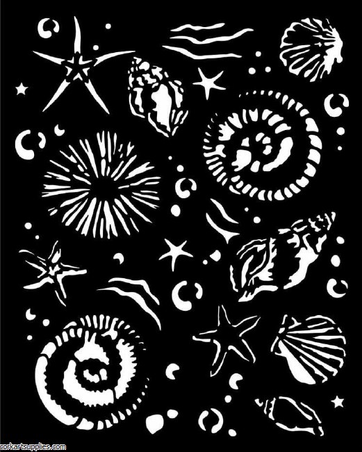 Stamperia Silent Sea Thick Stencil 20x25cm Starfish