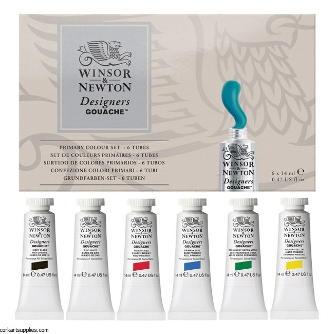 Gouache W&N Primary Set 6pk