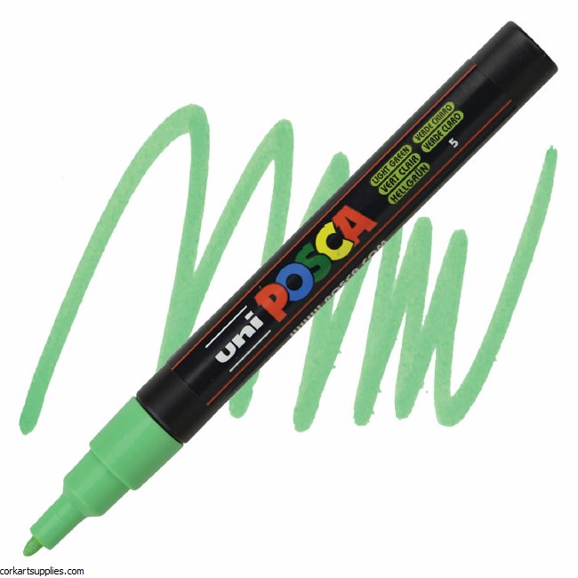 Posca PC-3M Fine Bullet Tip .9-1.3mm Light Green Posca PC-3M Fine Bullet Tip .9-1.3mm Light Green