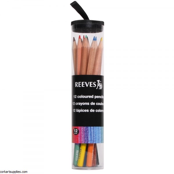Reeves Coloured Pencil Tube 12 Reeves Coloured Pencil Tube 12