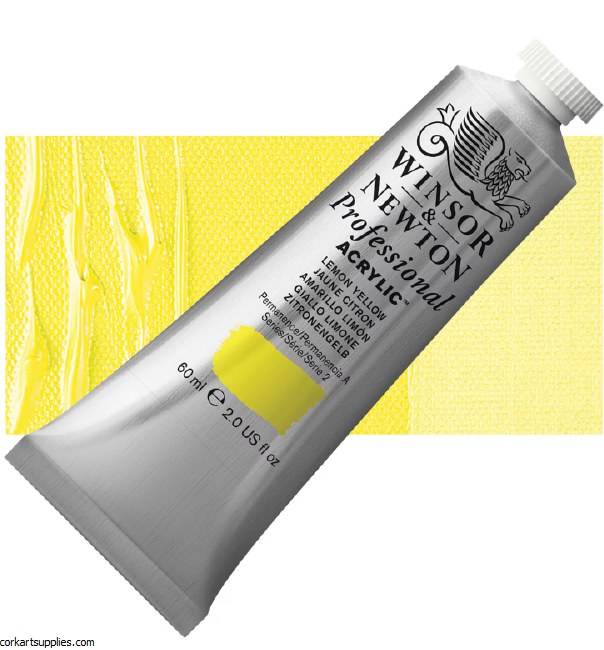 Lemon Yellow 60ml Artists' Acrylic Winsor & Newton