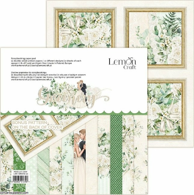 Greenery 8x8 Inch Paper Pad
