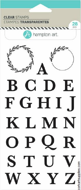 American Crafts Hampton Art Clear Stamps Letters 3 (28pcs)