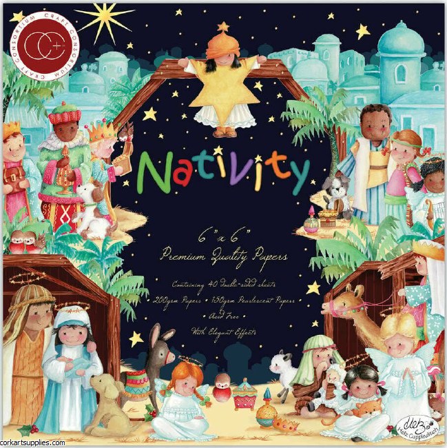 Craft Consortium Nativity 6x6 Inch Paper Pad